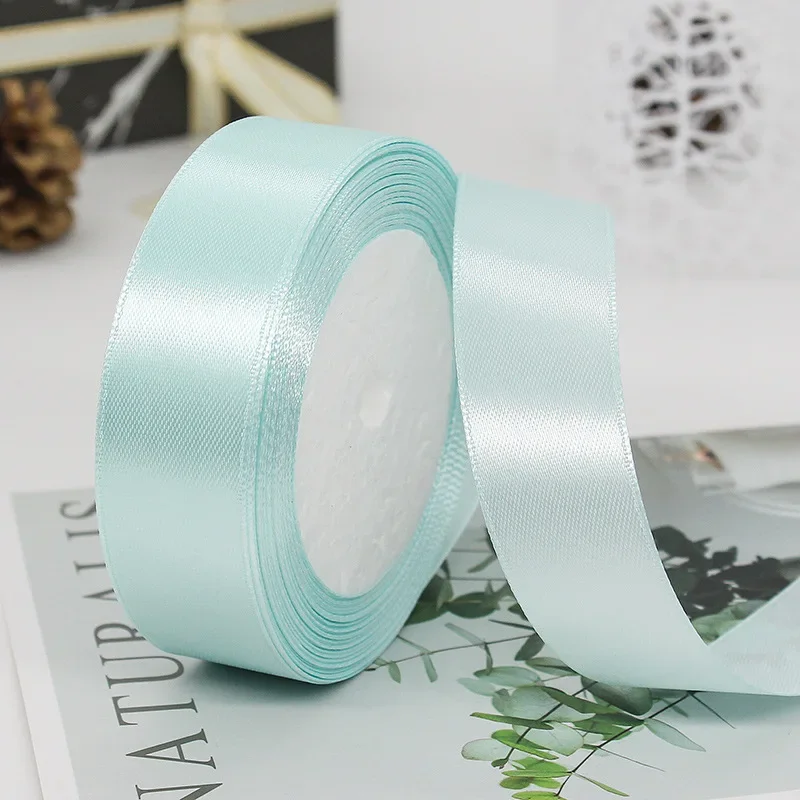 25mm 25Yards Satin Ribbons Tapes Weddings Party Christmas Gift Wrapping DIY Bow Making Decorative Handicraft Accessories 26 25mm 25Yards Satin Ribbons Tapes Weddings Party Christmas Gift Wrapping DIY Bow Making Decorative Handicraft Accessories - Image 26