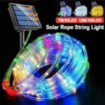 Solar LED Garden String Lights — Waterproof Outdoor Rope Lamp