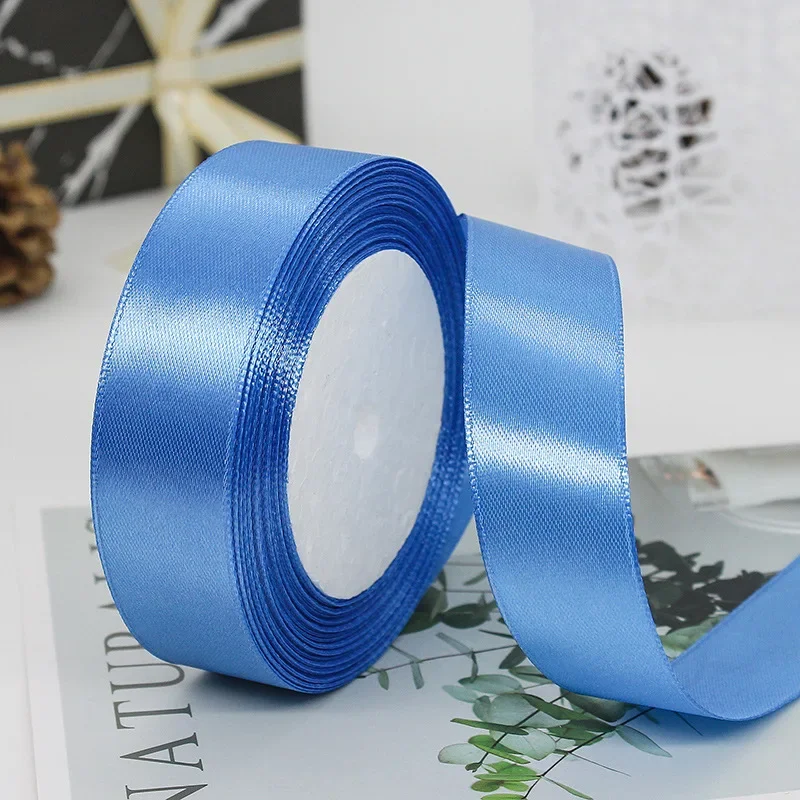 25mm 25Yards Satin Ribbons Tapes Weddings Party Christmas Gift Wrapping DIY Bow Making Decorative Handicraft Accessories 9 25mm 25Yards Satin Ribbons Tapes Weddings Party Christmas Gift Wrapping DIY Bow Making Decorative Handicraft Accessories - Image 9