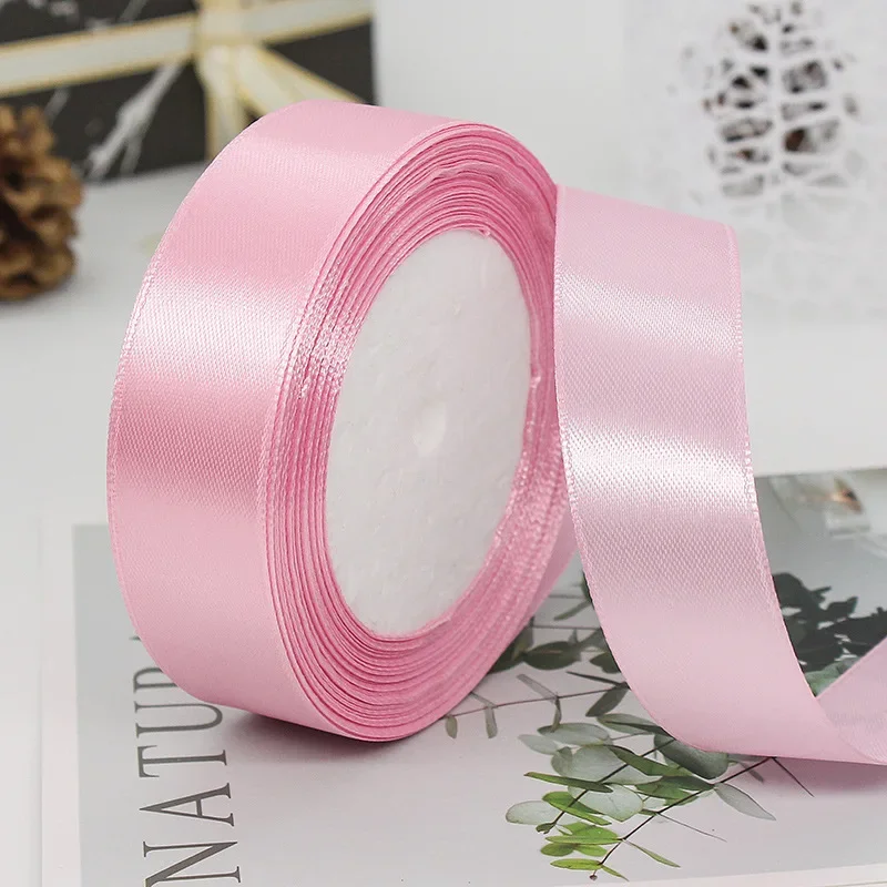 25mm 25Yards Satin Ribbons Tapes Weddings Party Christmas Gift Wrapping DIY Bow Making Decorative Handicraft Accessories 16 25mm 25Yards Satin Ribbons Tapes Weddings Party Christmas Gift Wrapping DIY Bow Making Decorative Handicraft Accessories - Image 16