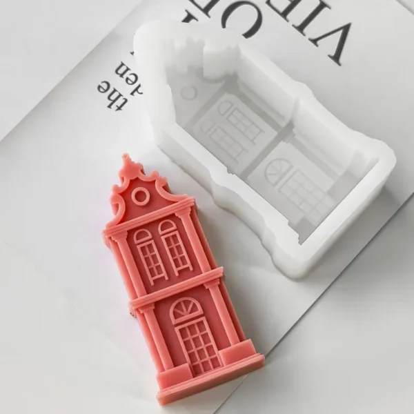 S2cd3ccc44b4e481ebf70a196a5e8f3a7r.webp 3D Christmas House Silicone Mold — Candle & Craft Mold