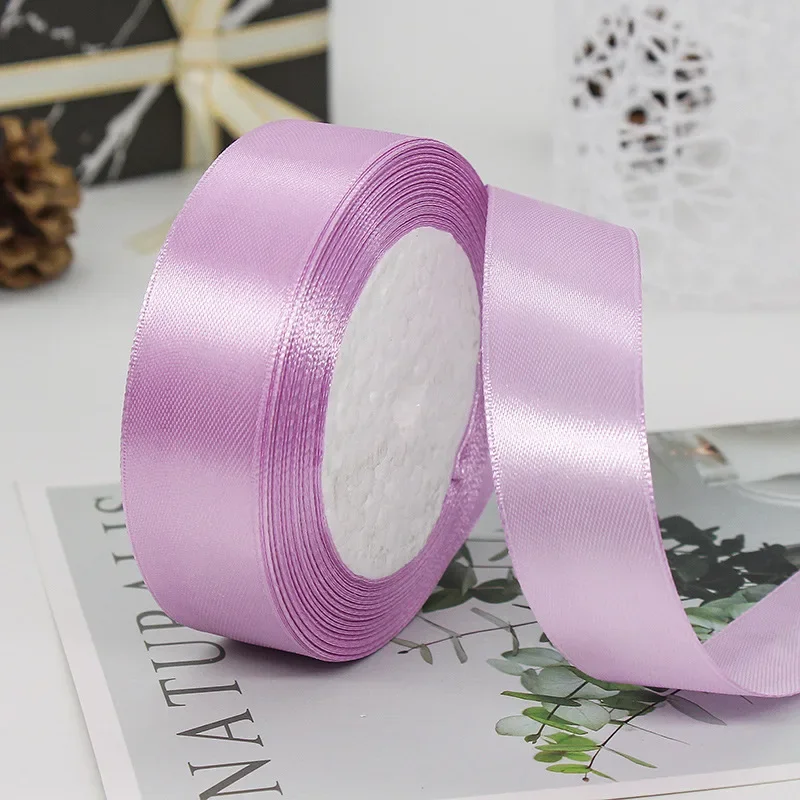 25mm 25Yards Satin Ribbons Tapes Weddings Party Christmas Gift Wrapping DIY Bow Making Decorative Handicraft Accessories 41 25mm 25Yards Satin Ribbons Tapes Weddings Party Christmas Gift Wrapping DIY Bow Making Decorative Handicraft Accessories - Image 41