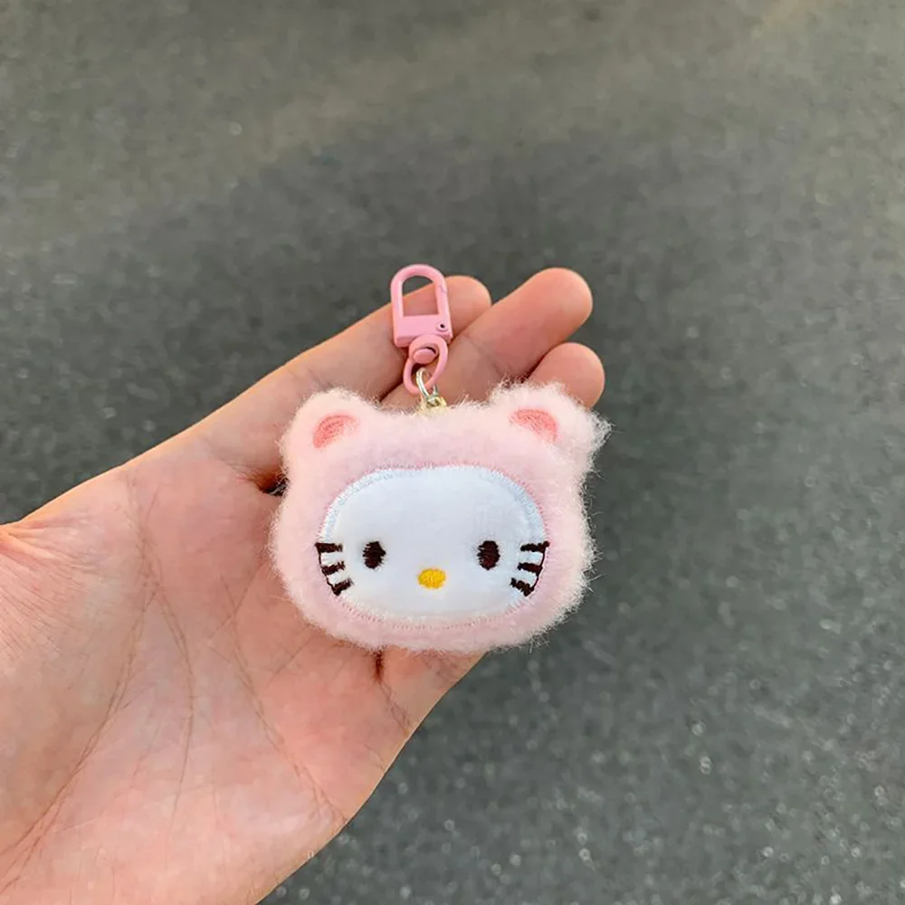Hellokitty Plush Keychains Sanrio Creative Embroidered Pendant Schoolbag Keyrings Backpacks Decoration Christmas Gift for Friend 3 Hellokitty Plush Keychains Sanrio Creative Embroidered Pendant Schoolbag Keyrings Backpacks Decoration Christmas Gift for Friend - Image 3
