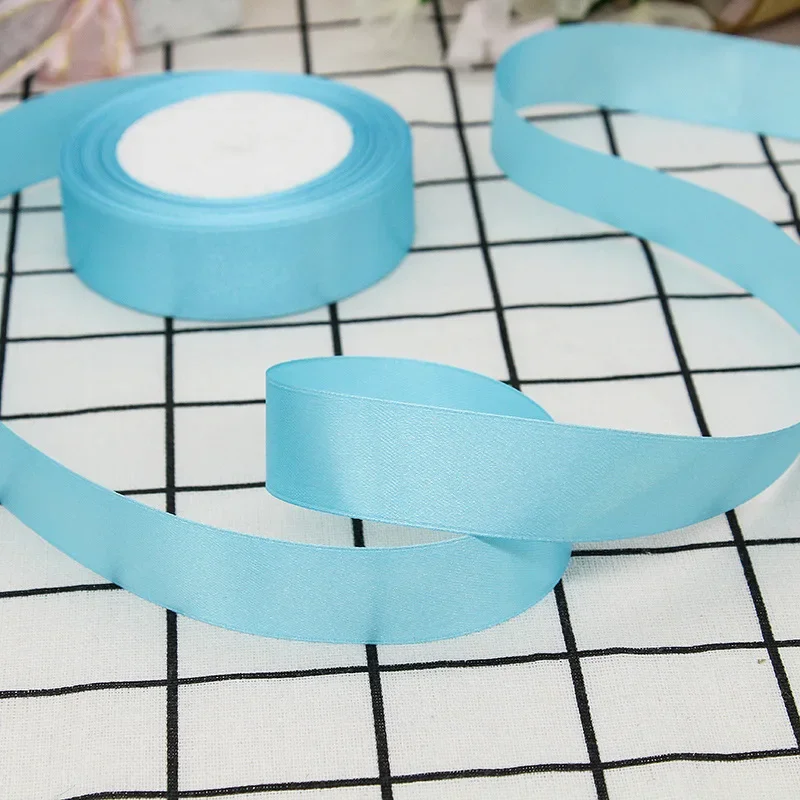 25mm 25Yards Satin Ribbons Tapes Weddings Party Christmas Gift Wrapping DIY Bow Making Decorative Handicraft Accessories 5 25mm 25Yards Satin Ribbons Tapes Weddings Party Christmas Gift Wrapping DIY Bow Making Decorative Handicraft Accessories - Image 5