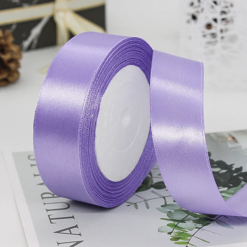 25mm 25Yards Satin Ribbons Tapes Weddings Party Christmas Gift Wrapping DIY Bow Making Decorative Handicraft Accessories 30 25mm 25Yards Satin Ribbons Tapes Weddings Party Christmas Gift Wrapping DIY Bow Making Decorative Handicraft Accessories - Image 30
