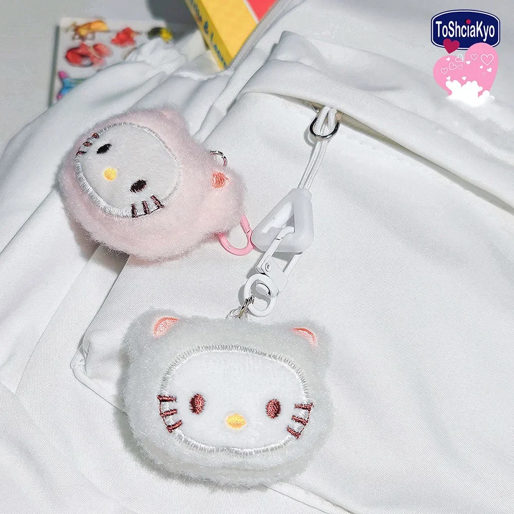 Hellokitty Plush Keychains Sanrio Creative Embroidered Pendant Schoolbag Keyrings Backpacks Decoration Christmas Gift for Friend 6 Hellokitty Plush Keychains Sanrio Creative Embroidered Pendant Schoolbag Keyrings Backpacks Decoration Christmas Gift for Friend - Image 6