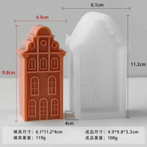 S7737dd42a2a84cd1b13ea99dff49dfceq.webp 3D Christmas House Silicone Mold — Candle & Craft Mold