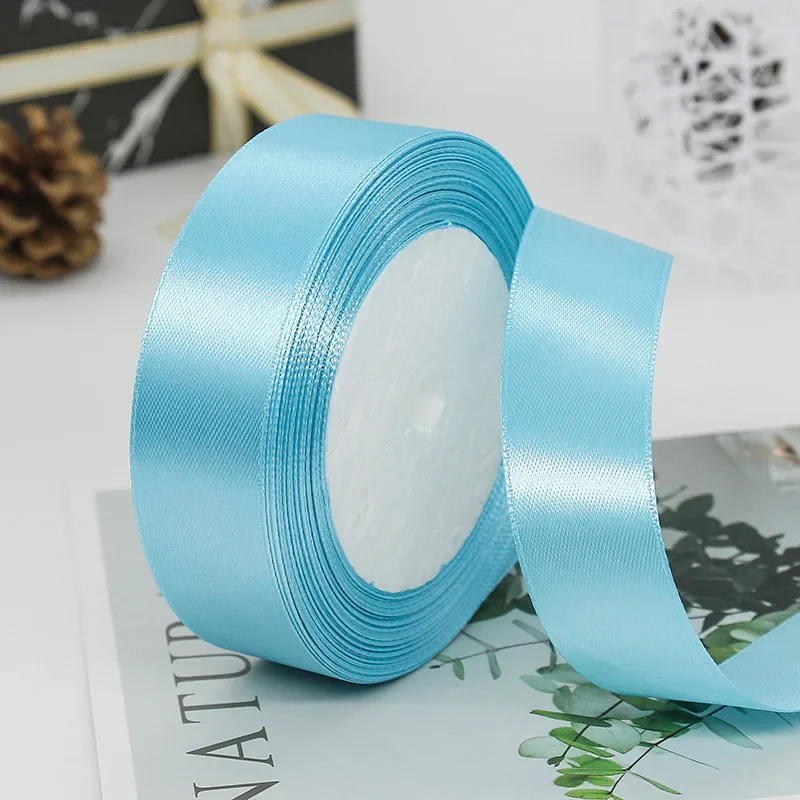 25mm 25Yards Satin Ribbons Tapes Weddings Party Christmas Gift Wrapping DIY Bow Making Decorative Handicraft Accessories 20 25mm 25Yards Satin Ribbons Tapes Weddings Party Christmas Gift Wrapping DIY Bow Making Decorative Handicraft Accessories - Image 20