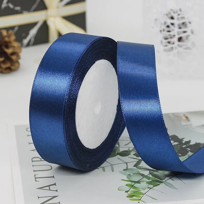 25mm 25Yards Satin Ribbons Tapes Weddings Party Christmas Gift Wrapping DIY Bow Making Decorative Handicraft Accessories 15 25mm 25Yards Satin Ribbons Tapes Weddings Party Christmas Gift Wrapping DIY Bow Making Decorative Handicraft Accessories - Image 15