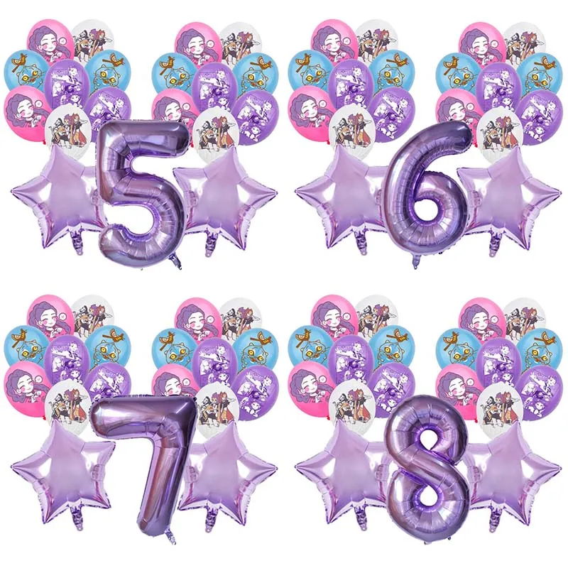 19pcs Kpop Demon Hunters Birthday Balloon Decoration Set Music Girl Number Aluminum Ballons Kids Party Supplies Gift Favor Decor 1 19pcs Kpop Demon Hunters Birthday Balloon Decoration Set Music Girl Number Aluminum Ballons Kids Party Supplies Gift Favor Decor
