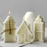 3D Christmas House Silicone Mold — Candle & Craft Mold