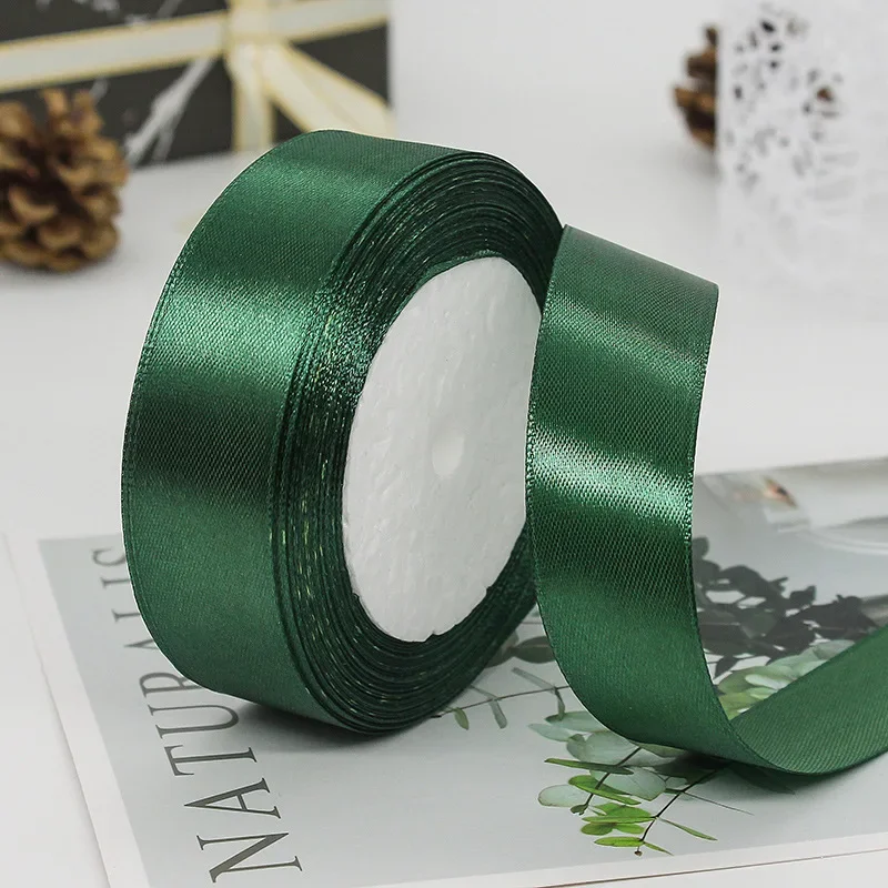 25mm 25Yards Satin Ribbons Tapes Weddings Party Christmas Gift Wrapping DIY Bow Making Decorative Handicraft Accessories 39 25mm 25Yards Satin Ribbons Tapes Weddings Party Christmas Gift Wrapping DIY Bow Making Decorative Handicraft Accessories - Image 39