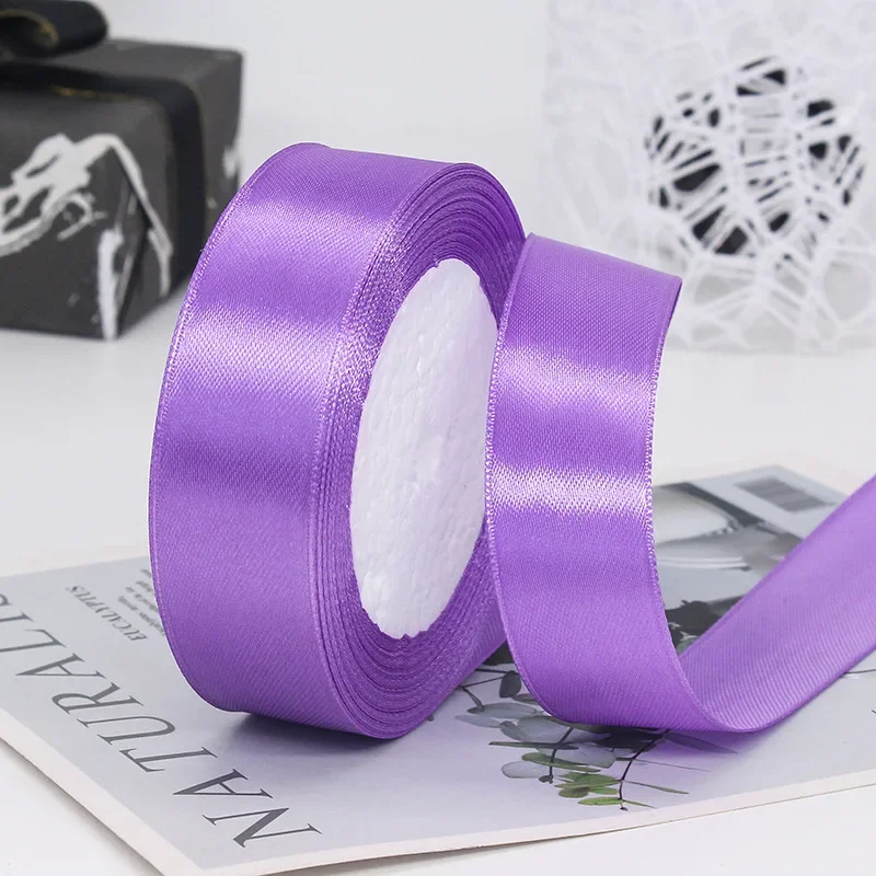 25mm 25Yards Satin Ribbons Tapes Weddings Party Christmas Gift Wrapping DIY Bow Making Decorative Handicraft Accessories 14 25mm 25Yards Satin Ribbons Tapes Weddings Party Christmas Gift Wrapping DIY Bow Making Decorative Handicraft Accessories - Image 14