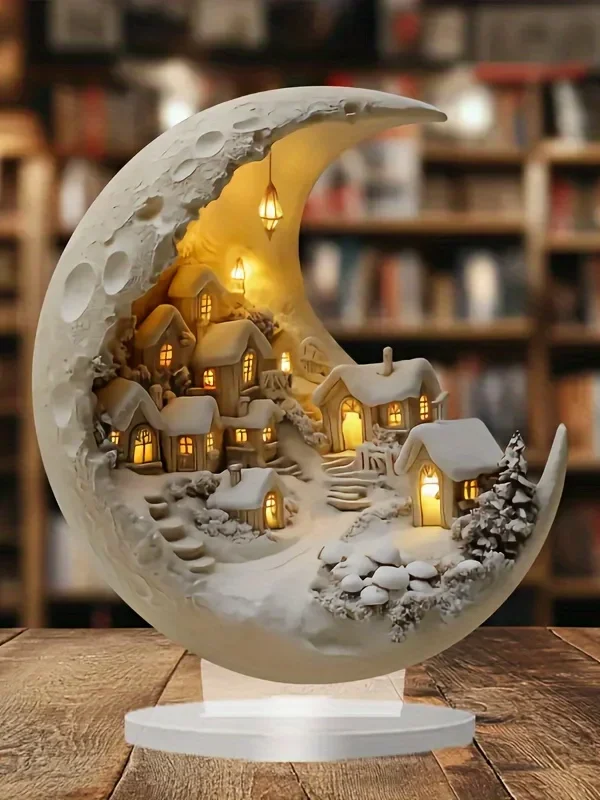 Acrylic Christmas Desktop Sign — DIY Moonhouse Ornament Plaque