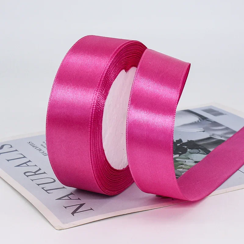 25mm 25Yards Satin Ribbons Tapes Weddings Party Christmas Gift Wrapping DIY Bow Making Decorative Handicraft Accessories 33 25mm 25Yards Satin Ribbons Tapes Weddings Party Christmas Gift Wrapping DIY Bow Making Decorative Handicraft Accessories - Image 33
