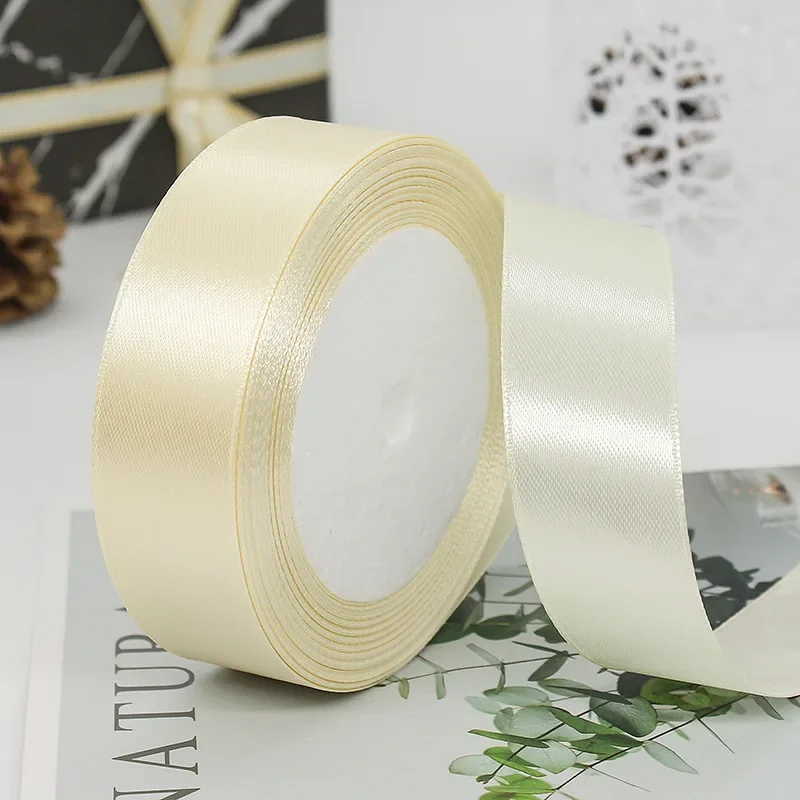 25mm 25Yards Satin Ribbons Tapes Weddings Party Christmas Gift Wrapping DIY Bow Making Decorative Handicraft Accessories 24 25mm 25Yards Satin Ribbons Tapes Weddings Party Christmas Gift Wrapping DIY Bow Making Decorative Handicraft Accessories - Image 24