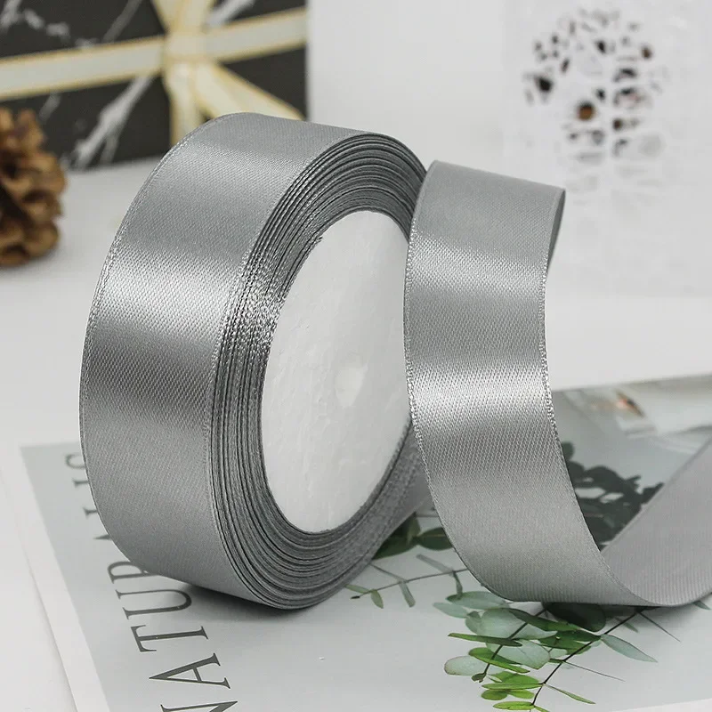 25mm 25Yards Satin Ribbons Tapes Weddings Party Christmas Gift Wrapping DIY Bow Making Decorative Handicraft Accessories 10 25mm 25Yards Satin Ribbons Tapes Weddings Party Christmas Gift Wrapping DIY Bow Making Decorative Handicraft Accessories - Image 10