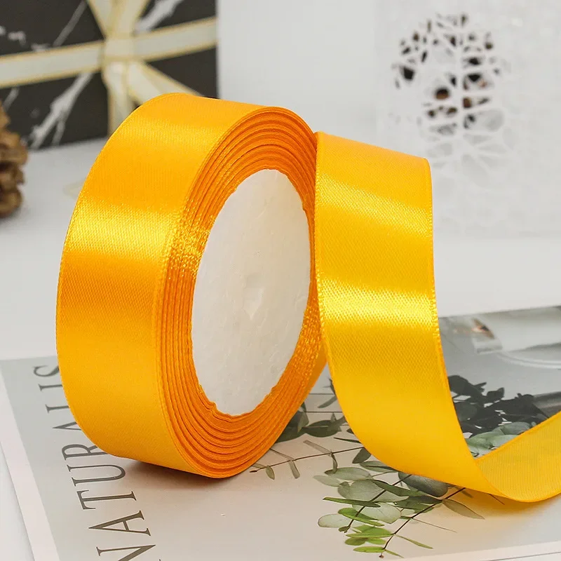 25mm 25Yards Satin Ribbons Tapes Weddings Party Christmas Gift Wrapping DIY Bow Making Decorative Handicraft Accessories 21 25mm 25Yards Satin Ribbons Tapes Weddings Party Christmas Gift Wrapping DIY Bow Making Decorative Handicraft Accessories - Image 21