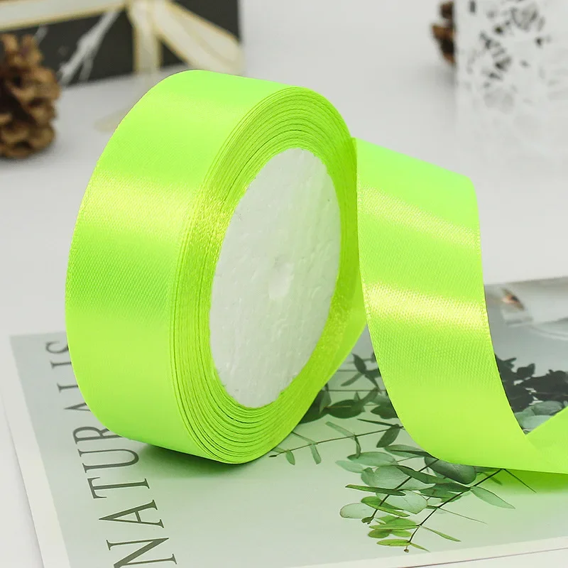 25mm 25Yards Satin Ribbons Tapes Weddings Party Christmas Gift Wrapping DIY Bow Making Decorative Handicraft Accessories 8 25mm 25Yards Satin Ribbons Tapes Weddings Party Christmas Gift Wrapping DIY Bow Making Decorative Handicraft Accessories - Image 8