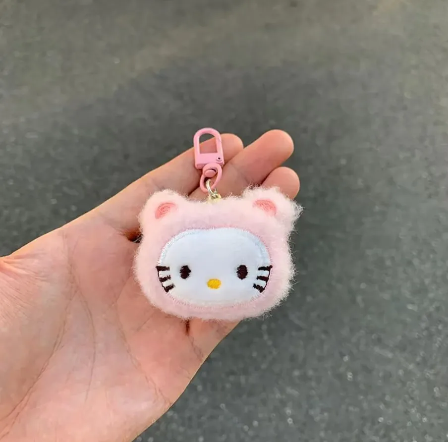 Hellokitty Plush Keychains Sanrio Creative Embroidered Pendant Schoolbag Keyrings Backpacks Decoration Christmas Gift for Friend 8 Hellokitty Plush Keychains Sanrio Creative Embroidered Pendant Schoolbag Keyrings Backpacks Decoration Christmas Gift for Friend - Image 8