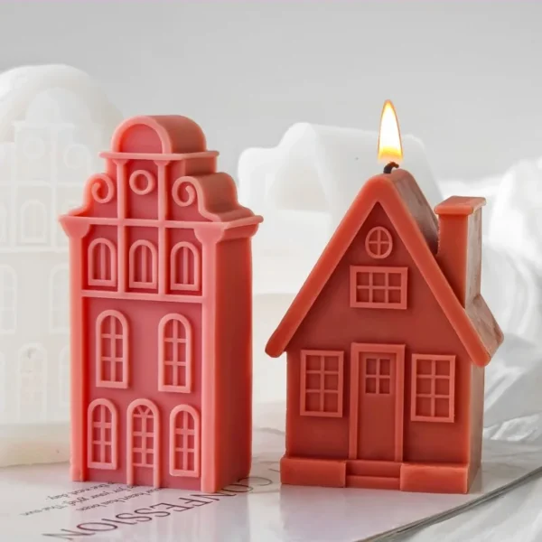 Sd9669025213444a0b2fcd03d6b74c60bn.webp 3D Christmas House Silicone Mold — Candle & Craft Mold