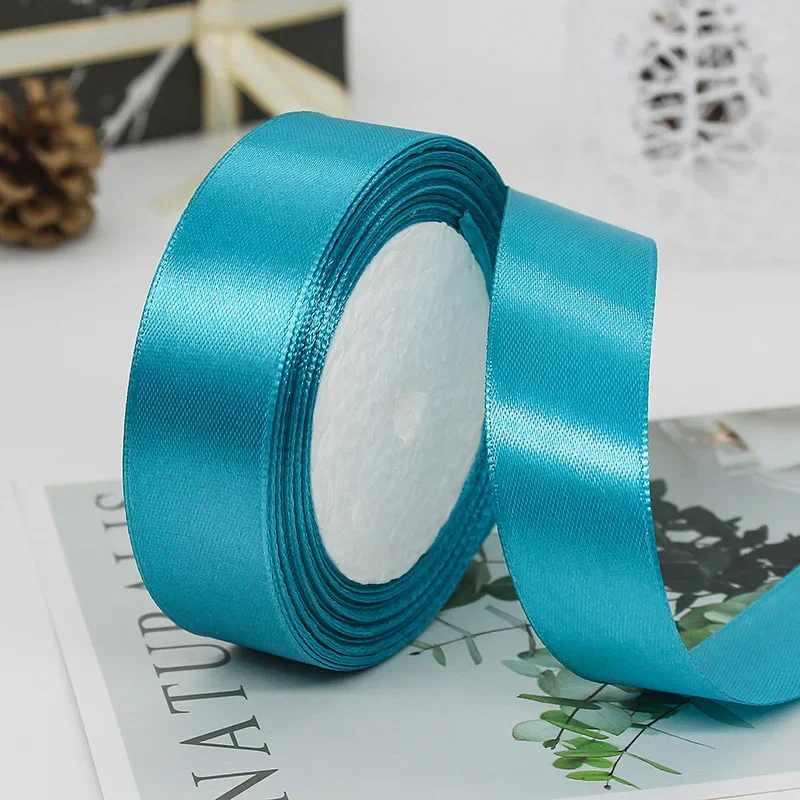 25mm 25Yards Satin Ribbons Tapes Weddings Party Christmas Gift Wrapping DIY Bow Making Decorative Handicraft Accessories 40 25mm 25Yards Satin Ribbons Tapes Weddings Party Christmas Gift Wrapping DIY Bow Making Decorative Handicraft Accessories - Image 40