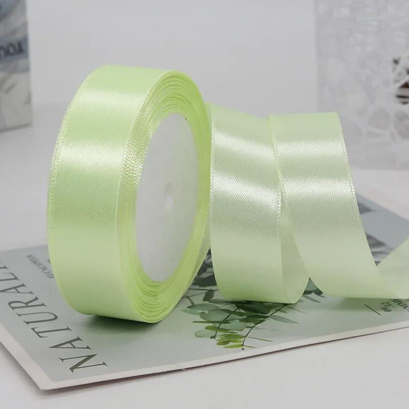 25mm 25Yards Satin Ribbons Tapes Weddings Party Christmas Gift Wrapping DIY Bow Making Decorative Handicraft Accessories 12 25mm 25Yards Satin Ribbons Tapes Weddings Party Christmas Gift Wrapping DIY Bow Making Decorative Handicraft Accessories - Image 12