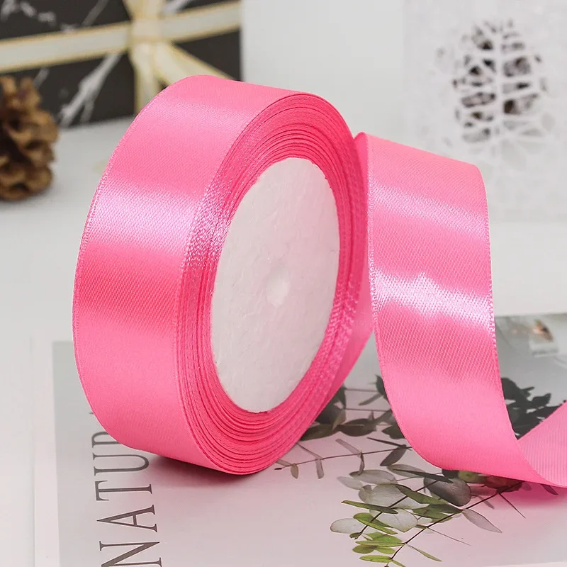 25mm 25Yards Satin Ribbons Tapes Weddings Party Christmas Gift Wrapping DIY Bow Making Decorative Handicraft Accessories 27 25mm 25Yards Satin Ribbons Tapes Weddings Party Christmas Gift Wrapping DIY Bow Making Decorative Handicraft Accessories - Image 27