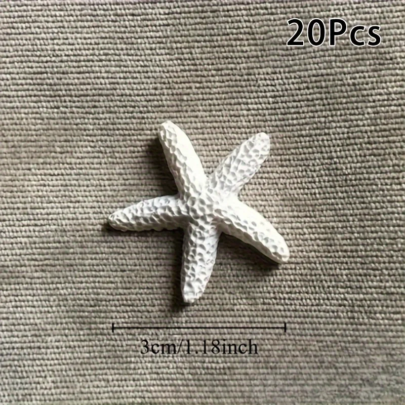20pcs Resin Starfish Decorations – Craft & Party Décor | Bulk - Image 3