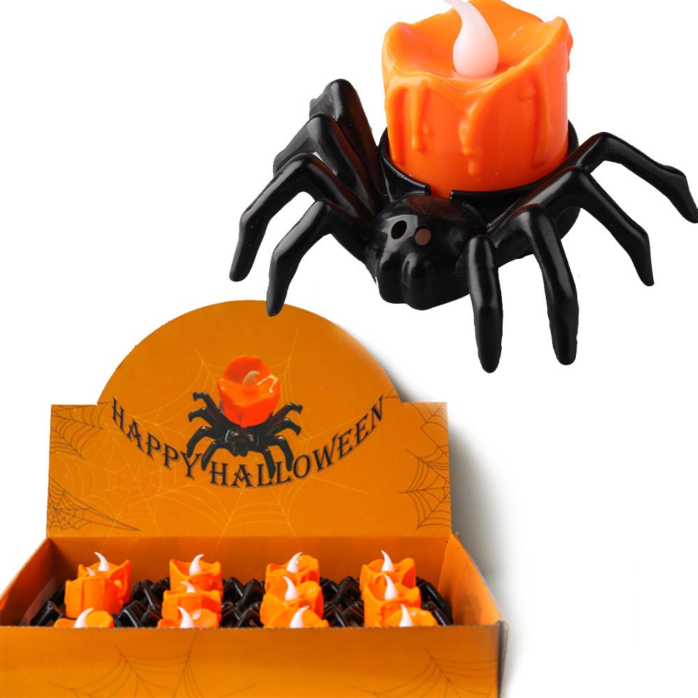 Halloween Spider Candle Lamp – Battery Powered Spooky Table Decor - Image 5