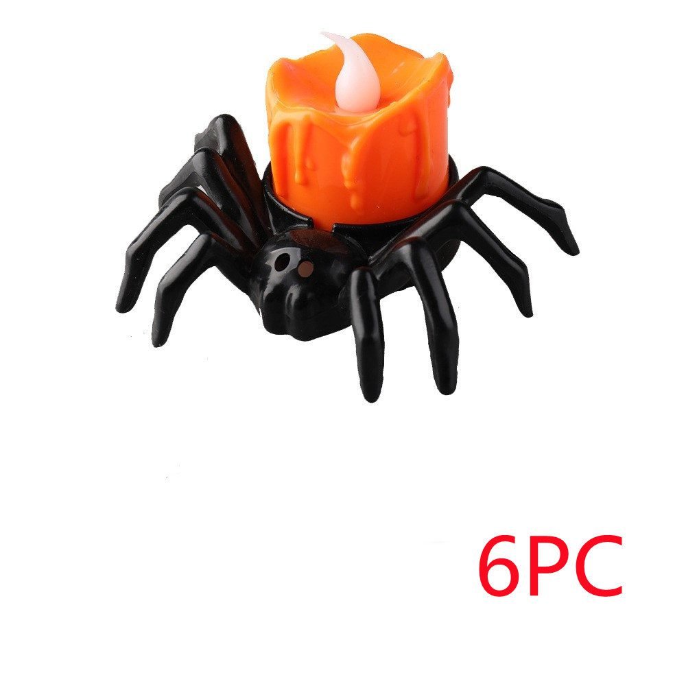 Halloween Spider Candle Lamp – Battery Powered Spooky Table Decor - Image 9
