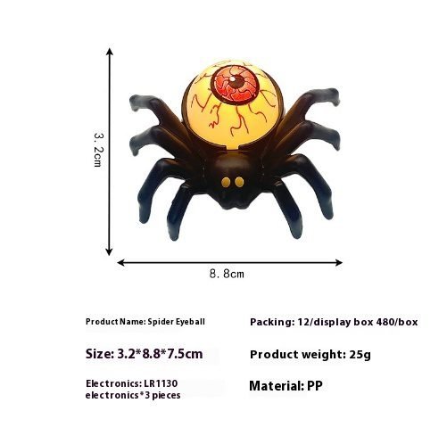 Halloween Spider Candle Lamp – Battery Powered Spooky Table Decor - Image 7